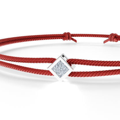 Bracelet Solitaire Osmium . Le Diamant N°2