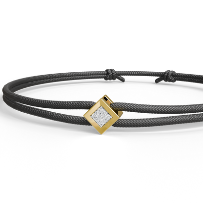 Bracelet Solitaire Osmium . Le Diamant N°2