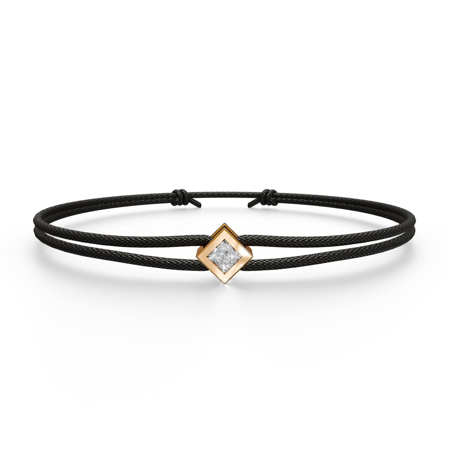 Bracelet Solitaire Osmium . Le Diamant N°2