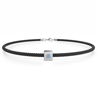 Osmium Solitaire Bracelet . The Cube