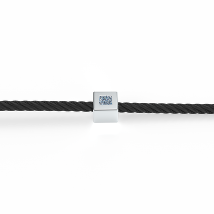 Osmium Solitaire Bracelet . The Cube