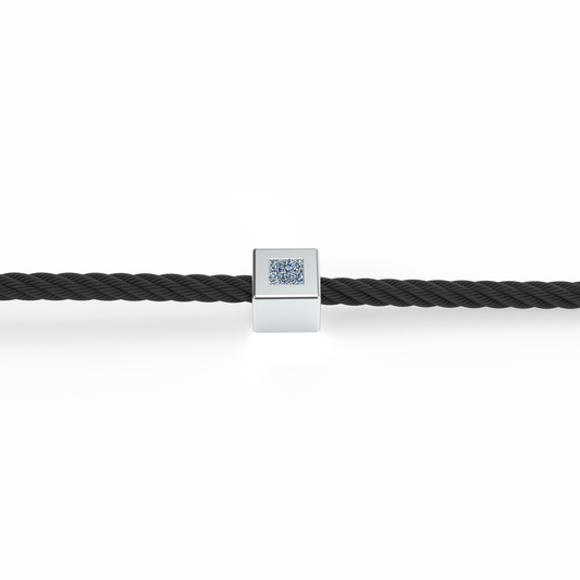 Osmium Solitaire Bracelet . The Cube