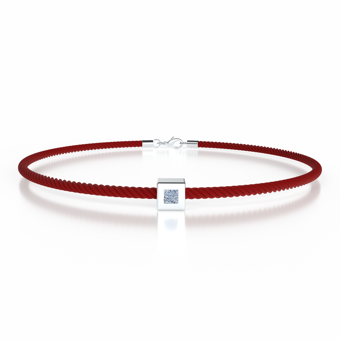 Bracelet Solitaire Osmium . Le Cube