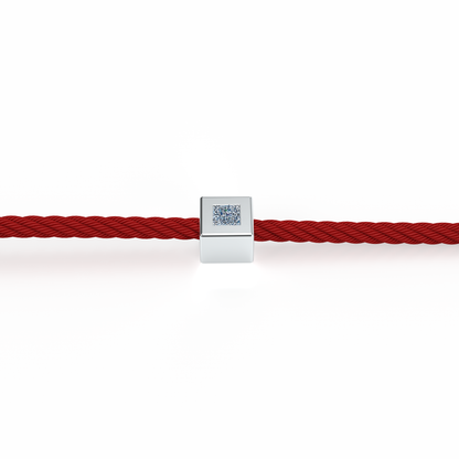 Osmium Solitaire Bracelet . The Cube