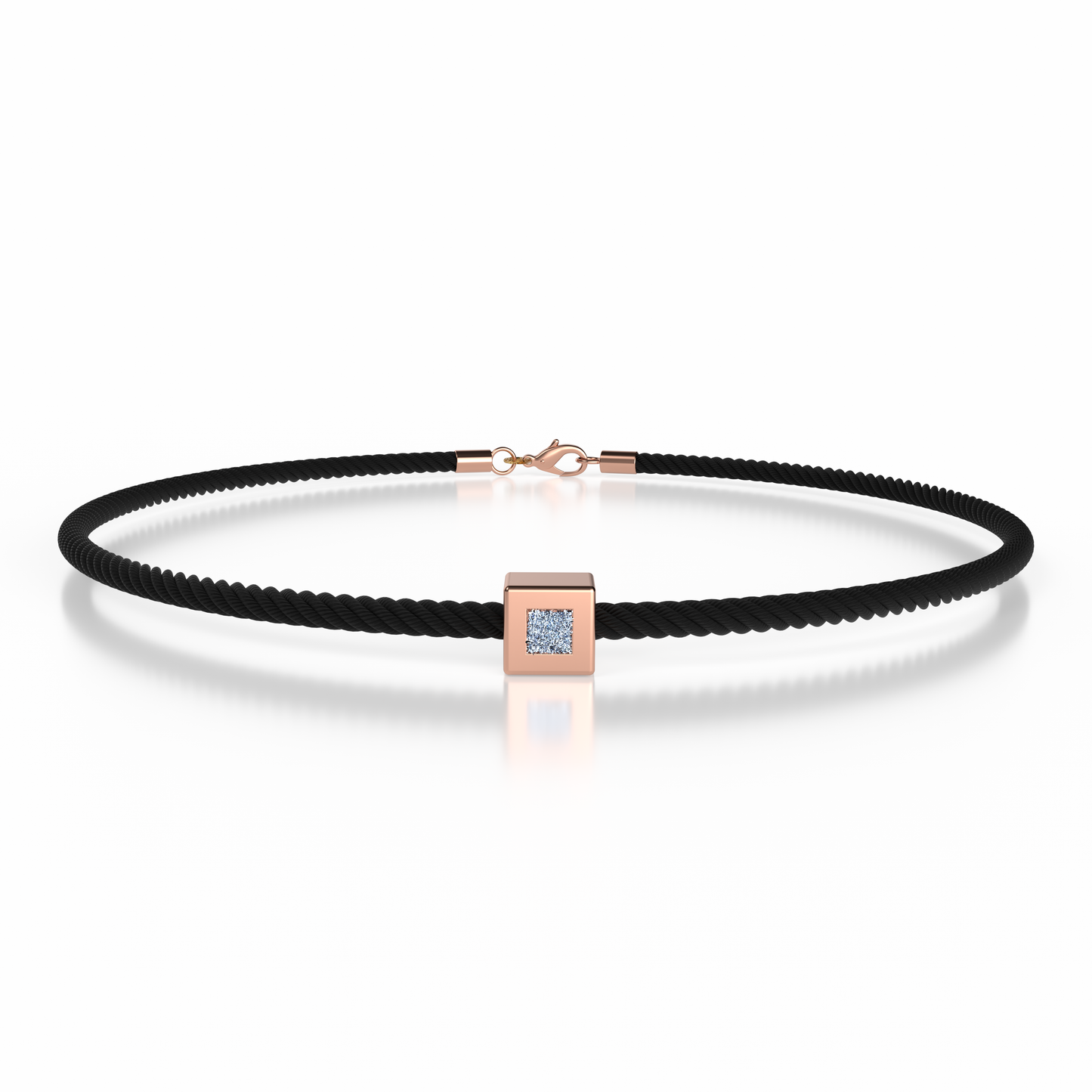 Bracelet Solitaire Osmium . Le Cube