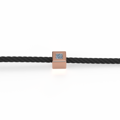 Osmium Solitaire Bracelet . The Cube