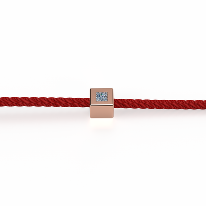 Osmium Solitaire Bracelet . The Cube