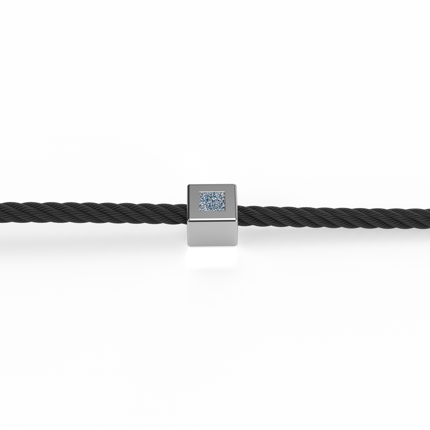 Osmium Solitaire Bracelet . The Cube