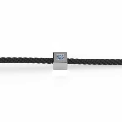 Osmium Solitaire Bracelet . The Cube