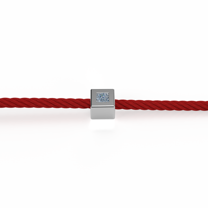 Osmium Solitaire Bracelet . The Cube