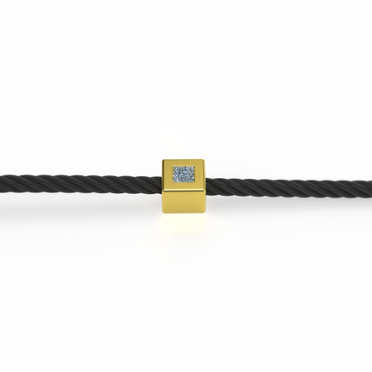 Osmium Solitaire Bracelet . The Cube