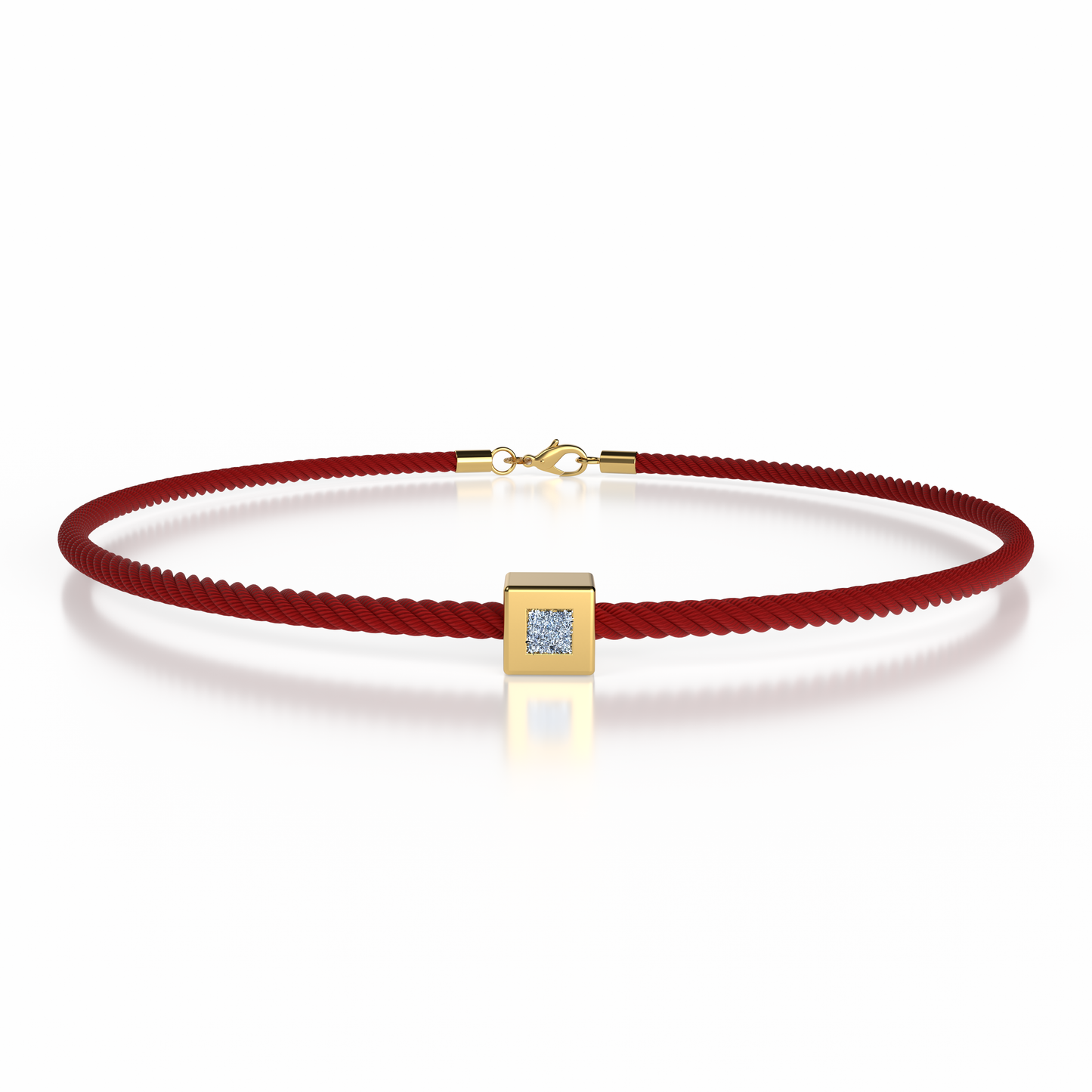 Bracelet Solitaire Osmium . Le Cube