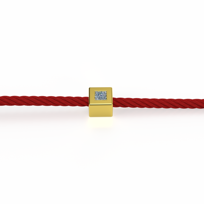 Osmium Solitaire Bracelet . The Cube