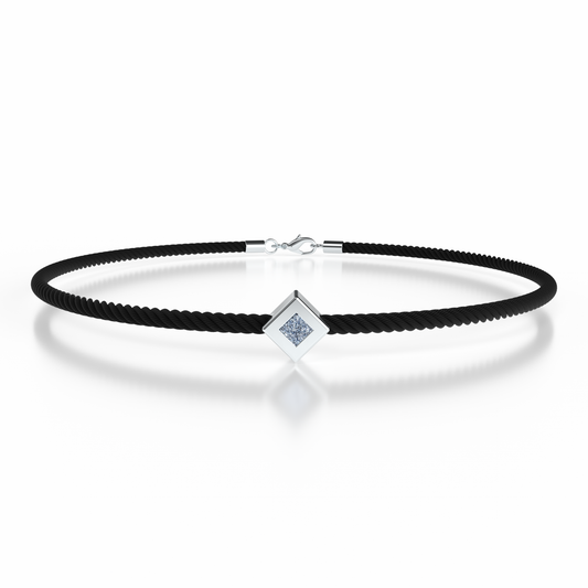 Bracelet Solitaire Osmium . Le Diamant
