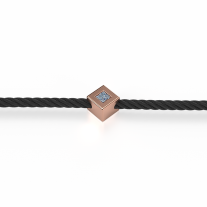 Osmium Solitaire Bracelet . The Diamond