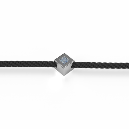 Osmium Solitaire Bracelet . The Diamond