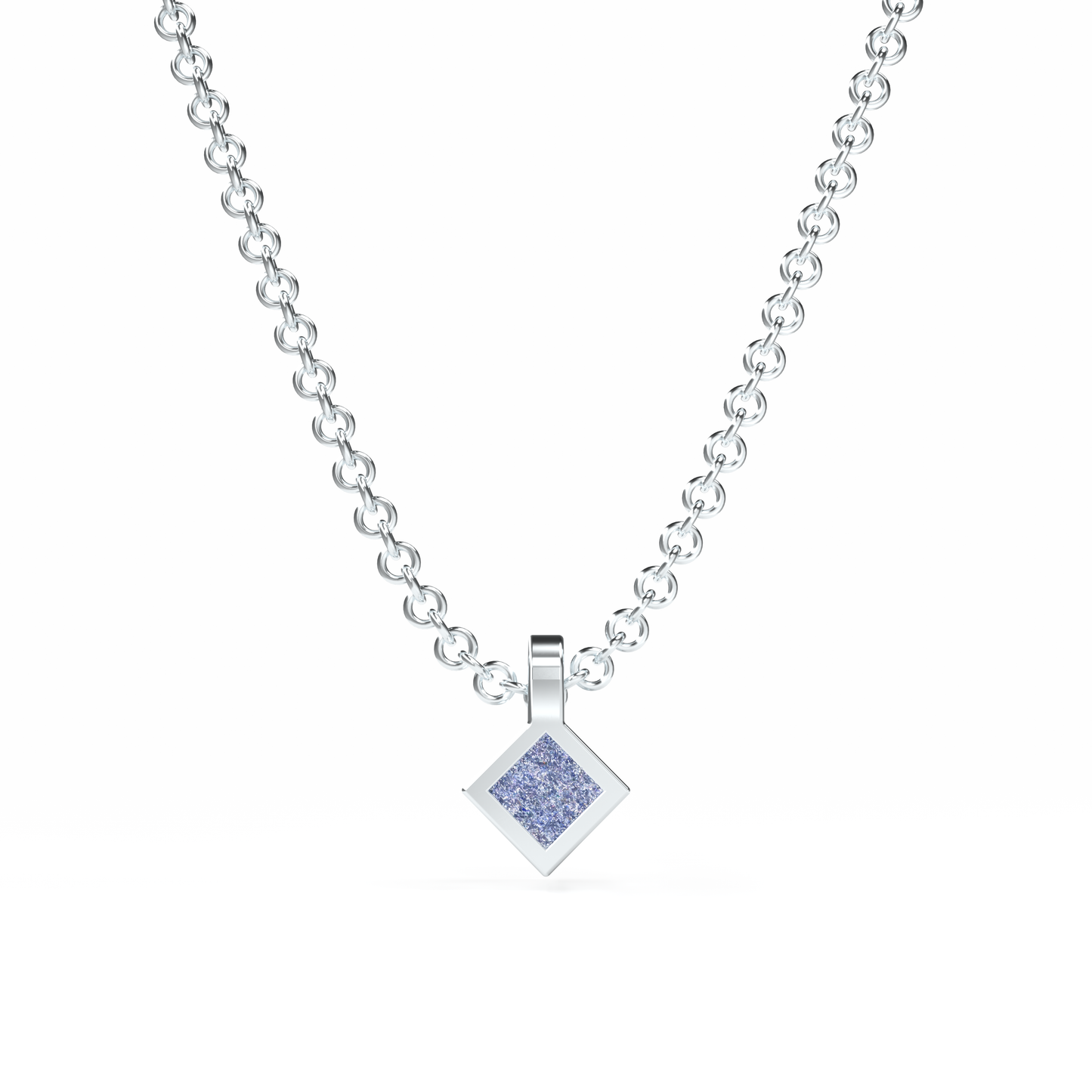 Osmium Solitaire Necklace . The Diamond
