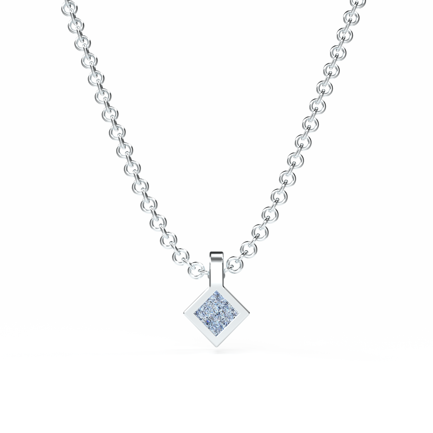 Osmium Solitaire Necklace . The Diamond