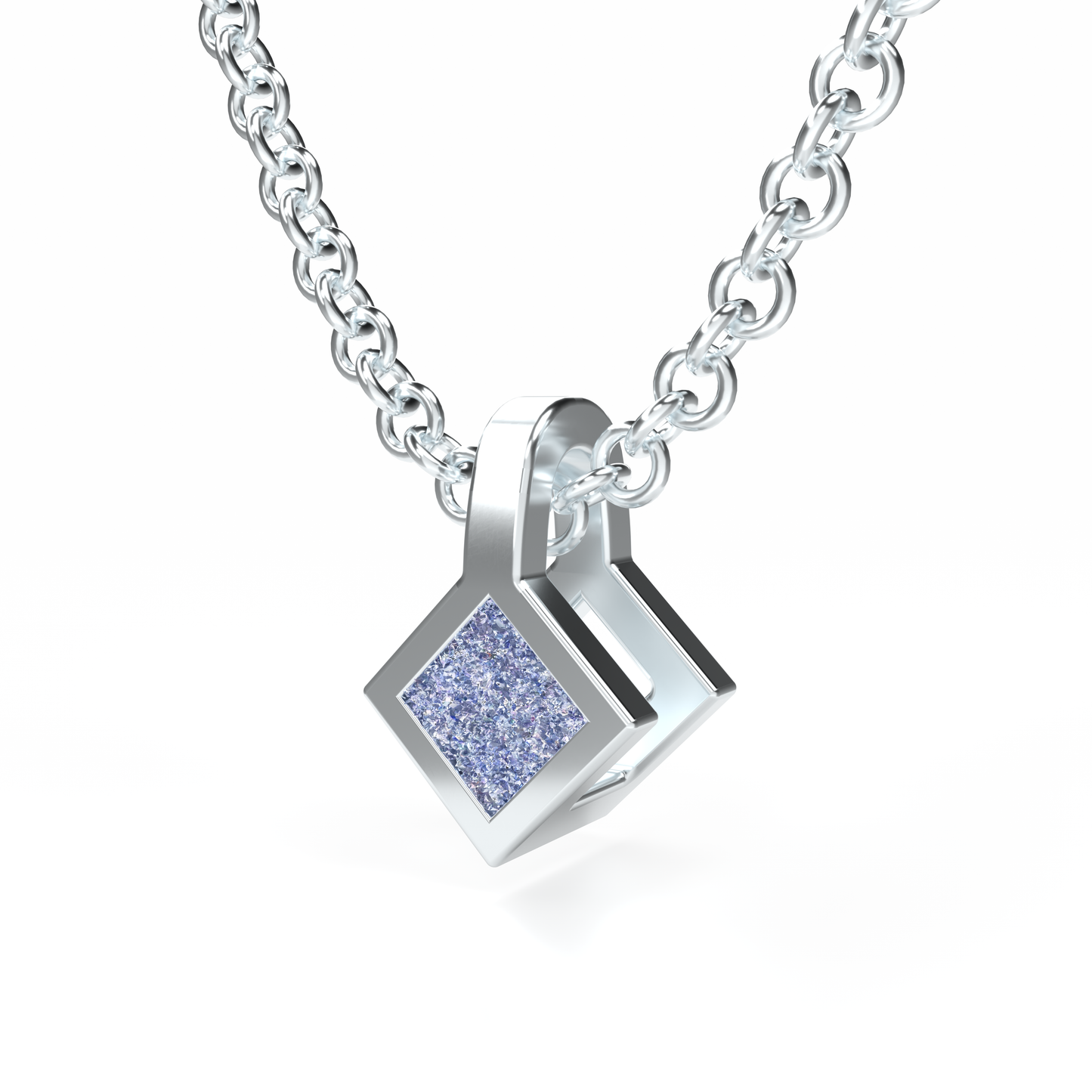Osmium Solitaire Necklace . The Diamond