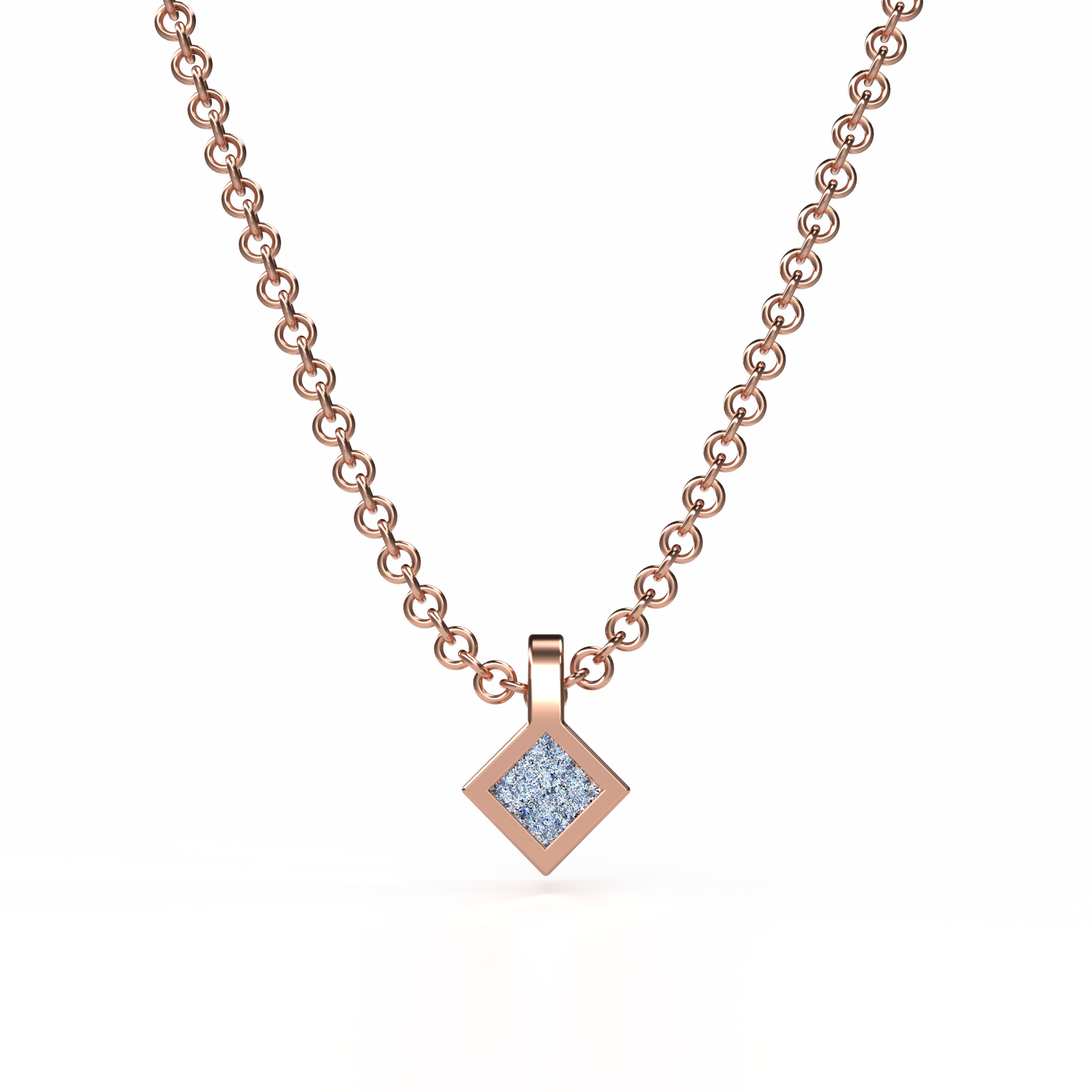 Osmium Solitaire Necklace . The Diamond
