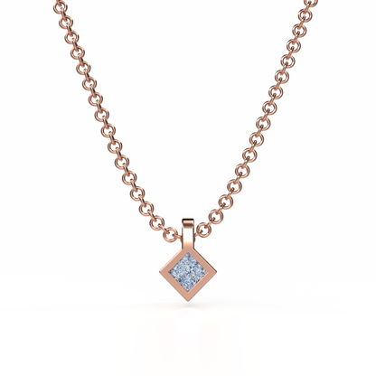 Osmium Solitaire Necklace . The Diamond