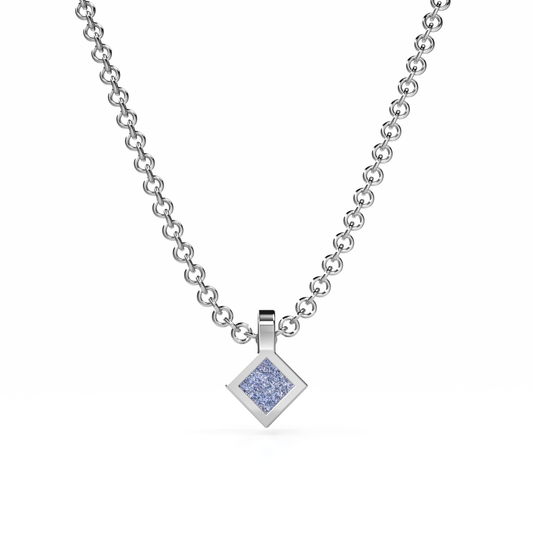 Osmium Solitaire Necklace . The Diamond