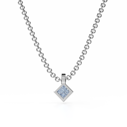 Osmium Solitaire Necklace . The Diamond