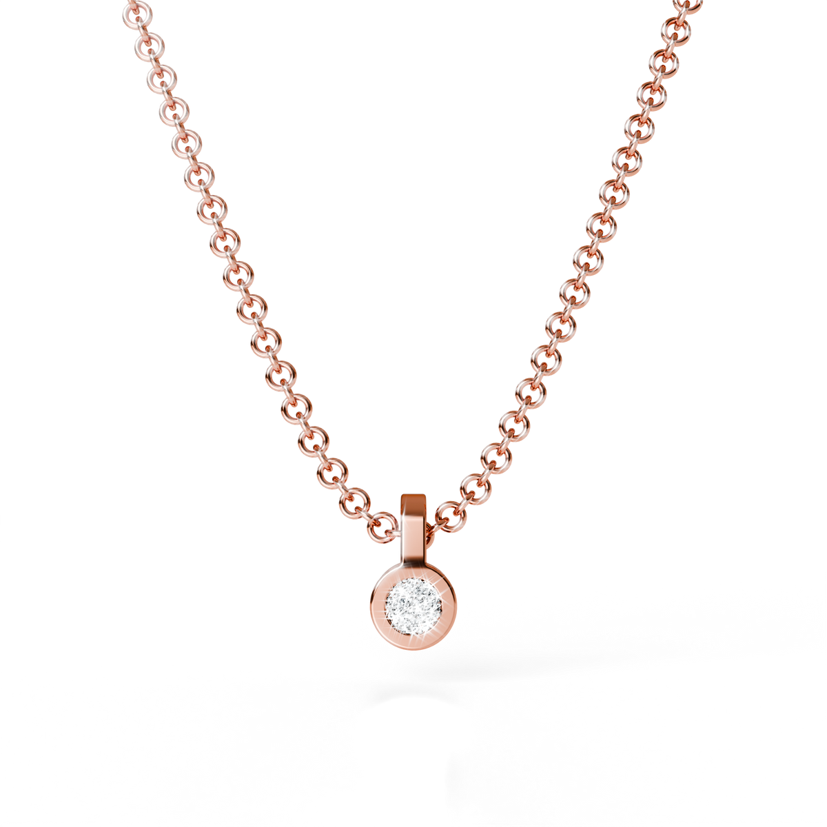 Collier Solitaire Osmium . Le Cercle