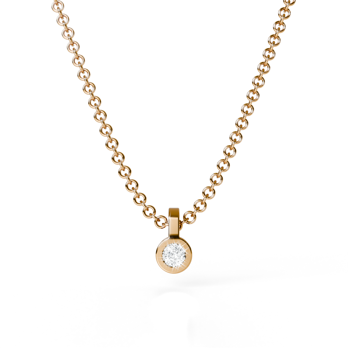 Collier Solitaire Osmium . Le Cercle