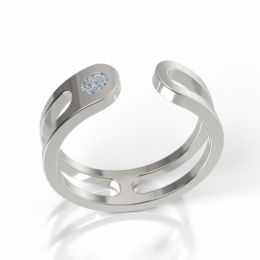 Bague Ajustable Osmium . L'Icône