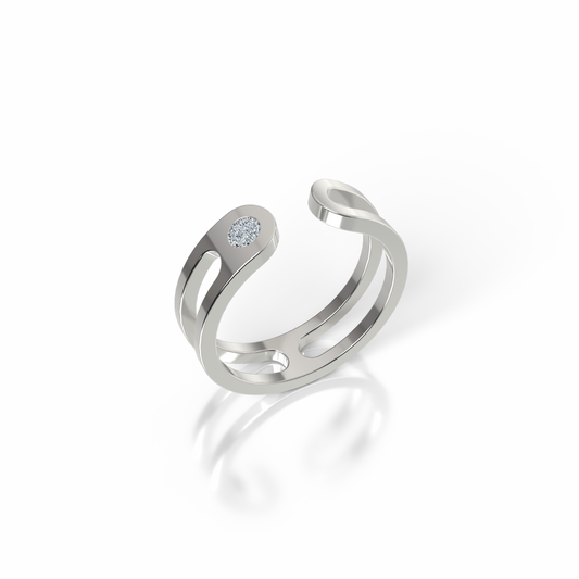Bague Ajustable Osmium . L'Icône