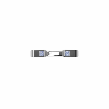 Anneau Ajustable Osmium . L'Hexagone