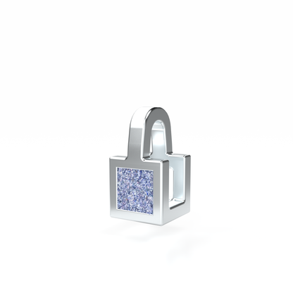 Collier Solitaire Osmium . Le Cube