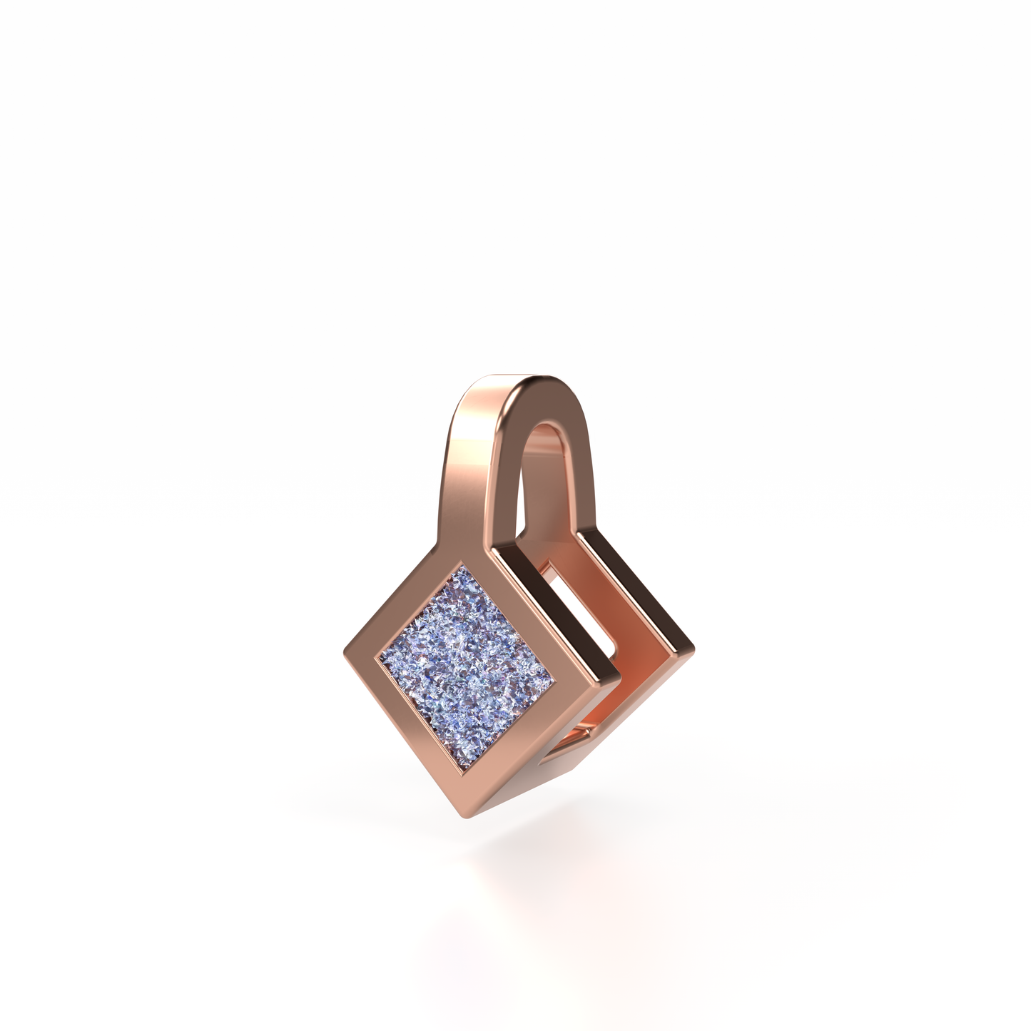 Osmium Solitaire Necklace . The Diamond