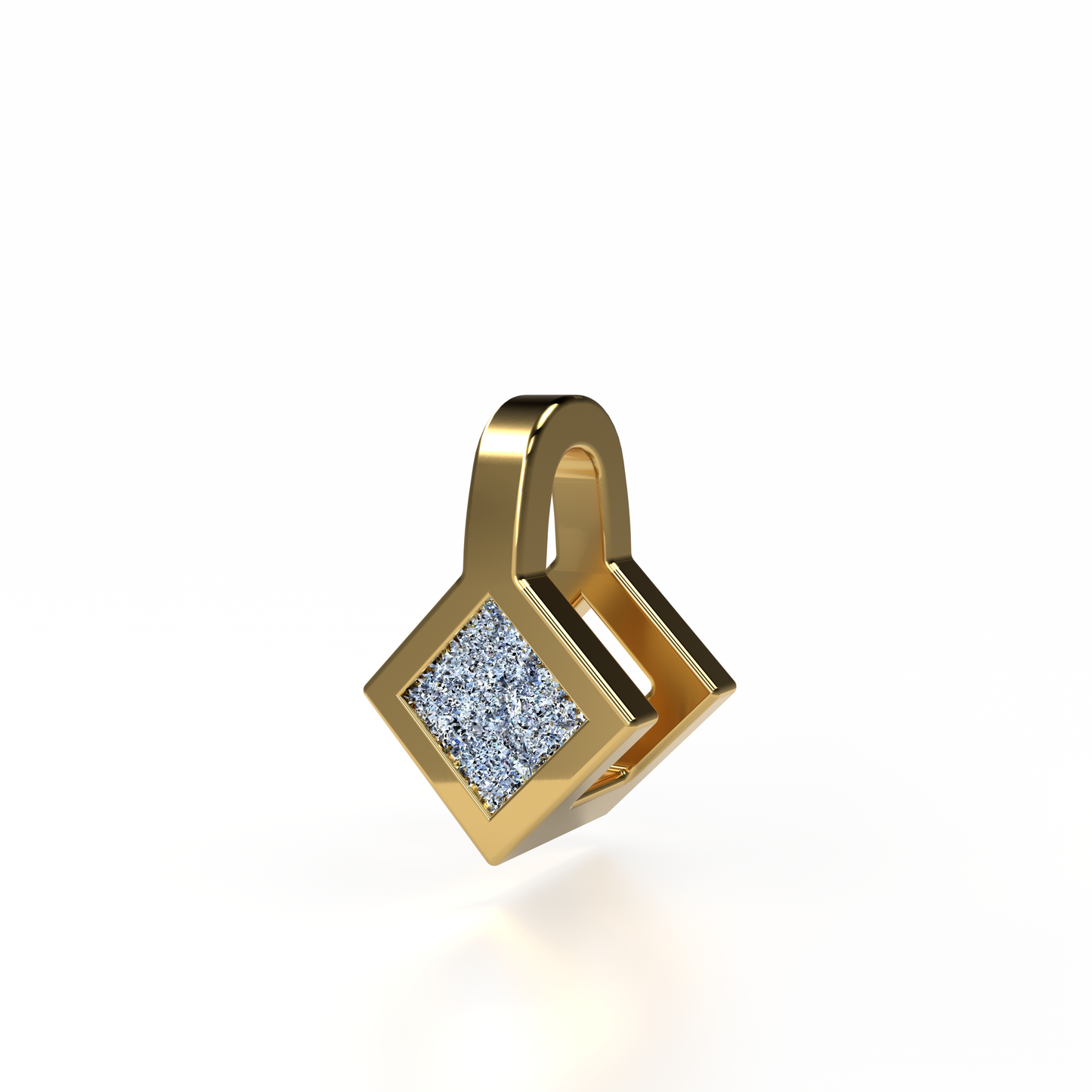 Osmium Solitaire Necklace . The Diamond