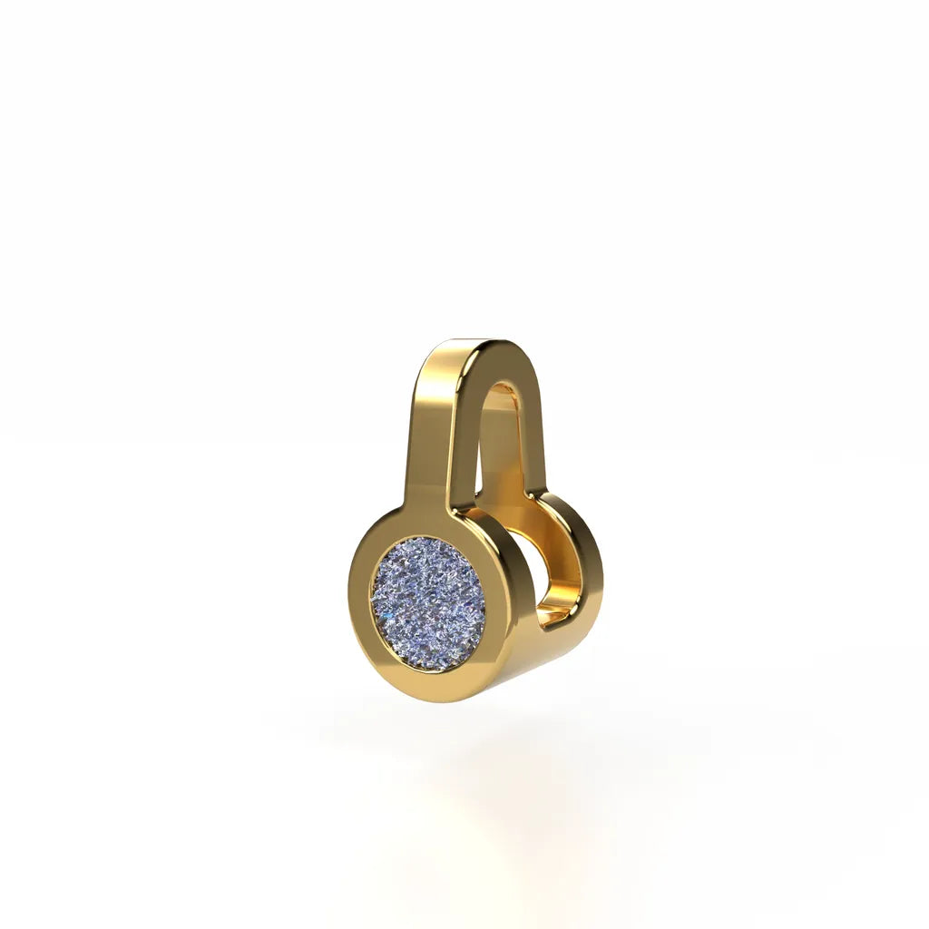 Osmium Solitaire Necklace . The Circle