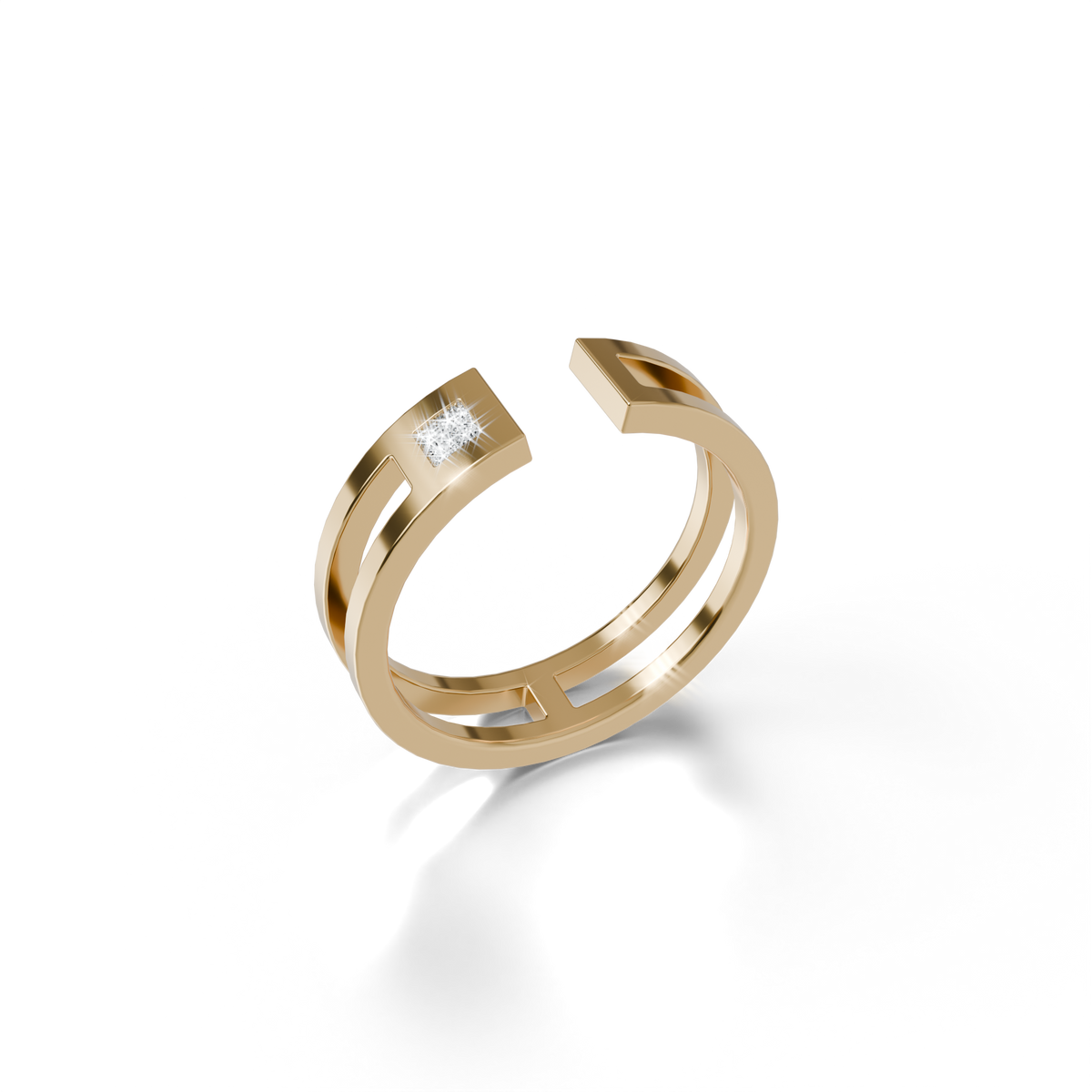 Osmium Adjustable Ring . The Horizon