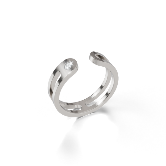 Bague Ajustable Osmium . L'Icône