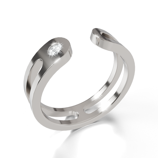 Bague Ajustable Osmium . L'Icône